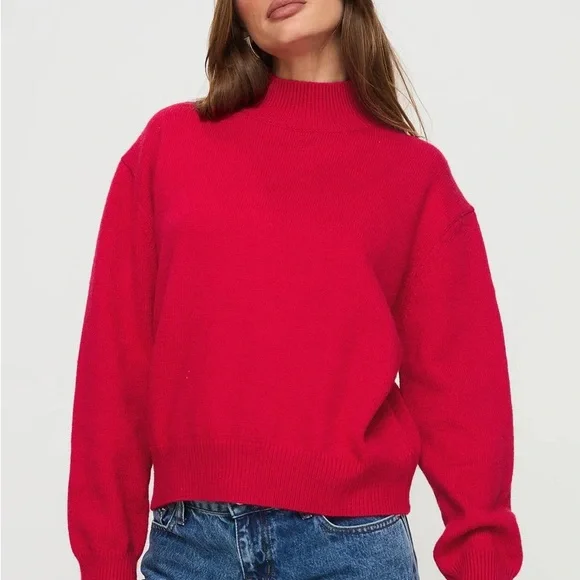 Princess Polly Red Sweater - Picture 2 of 5